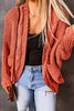 Elegant Solid Pocket Solid Color Cardigan Collar Tops