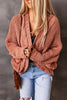 Elegant Solid Pocket Solid Color Cardigan Collar Tops
