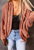 Elegant Solid Pocket Solid Color Cardigan Collar Tops
