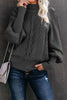 Casual Solid Solid Color Half A Turtleneck Tops