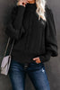 Casual Solid Solid Color Half A Turtleneck Tops