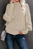 Casual Solid Solid Color Half A Turtleneck Tops