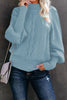 Casual Solid Solid Color Half A Turtleneck Tops