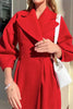 Elegant Solid Solid Color Turndown Collar Outerwear