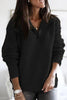 Casual Solid Zipper Zipper Collar Sweaters(6 Colors)