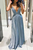Celebrities Elegant Solid Backless V Neck Princess Dresses