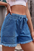 Casual Street Solid Pocket Frenulum Straight Mid Waist Solid Color Bottoms