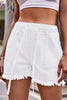Casual Street Solid Pocket Frenulum Straight Mid Waist Solid Color Bottoms