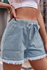 Casual Street Solid Pocket Frenulum Straight Mid Waist Solid Color Bottoms