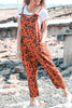 Casual College Leopard Patchwork Loose Jumpsuits(5 Colors)
