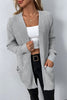 Elegant Solid Pocket V Neck Outerwear