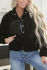 Snap Closure Zipper Pockets Fleece Jackets