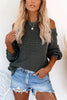 Taste of Winter Cold Shoulder Knit Sweater