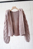 Knit Loose Hoodie Cardigan