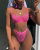 Spaghetti Strap Crochet Lace Bra Set