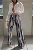 Tie Dye Elastic Pleated Wide Leg Pants