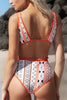 Bohemia Print Cut Out One Piece Swimwear