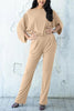 Batwing Sleeve Pockets Jumpsuits