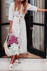 Knot V Neck Linen Dress