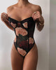 Rose Printing Sleeveless Skinny Teddies