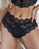 High Waist Crochet Lace Lingerie Set