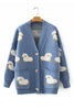 Sheep Pocket Button Cardigan