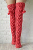 Pom Pom Over The Knee Stockings