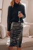 Sequin Pencil Skirt