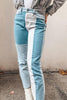 Patchwork High Waist Jeans