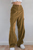 Pockets Corduroy Bell Pants