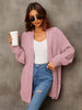 Loose Solid Color Irregular Knitted Sweater Coat