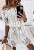 Off Shoulder Lace Mini Dress