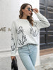 Women's Round Neck Animal Motifs Knitting Sweater
