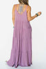 Tiered Pockets Slip Maxi Dress