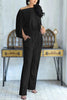 Batwing Sleeve Pockets Jumpsuits
