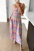 Stripe Shirred Bust Maxi Dress