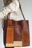 Rivet Color Block Tote Bag
