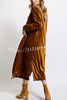 Stunning Soulmate Velvet Pocketed Lapel Kimono Coat