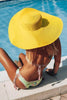 Yellow Straw Wide Brim Hat