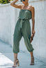 Strapless Pocket Belted Jumpsuit