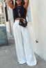 Pockets Wide Leg Pants