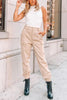 Pockets High Waist Corduroy Pants