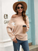 Women's Jacquard Round Neck Pullover Sweater