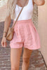 Solid Linen A Line Shorts