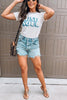 Ripped High Waist Denim Shorts