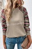 Shein Lune Plaid Long Sleeved Button Down Sweatshirt