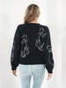 Women's Round Neck Animal Motifs Knitting Sweater