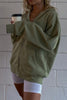 Pockets Loose Hoodie Coat