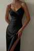 Side High Slit Slip Midi Dress