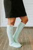 Lace Button Knee Sock